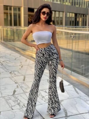 Pantalon à motif